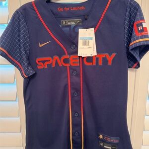 Astros Space City*Retired Jersey ~ Women’s M ~ Correa #1 ~ Authentic Nike